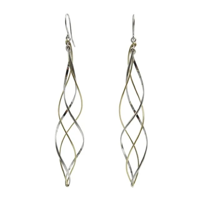 1DK Jewelry works K14GF 緩やかに織り成す ピアス