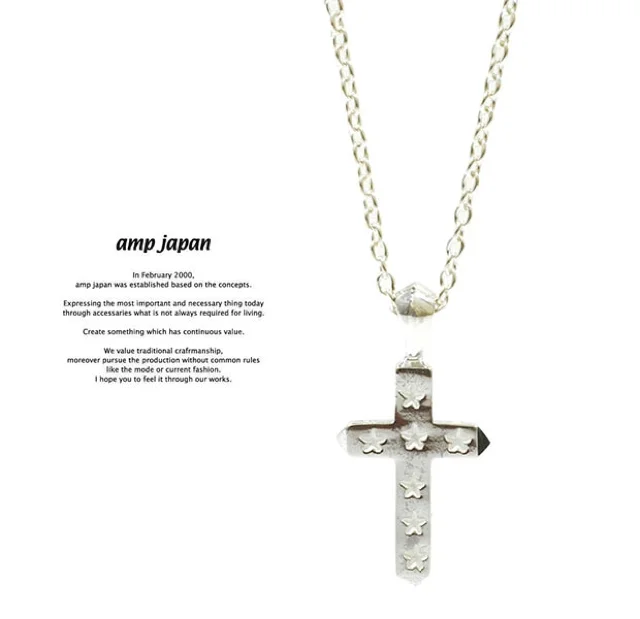 AMP JAPAN シルバークロス ネックレス(3AK-102N)