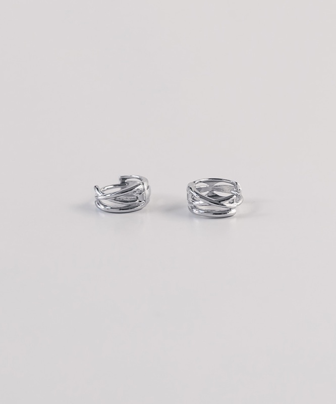 ASMAMA 1pair キャメルローマナンバーワンタッチイヤリング