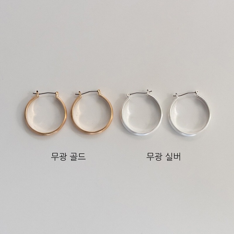 ASMAMA 1pair スージーラウンドピアス チェ ヒョンソク HYUNSUK