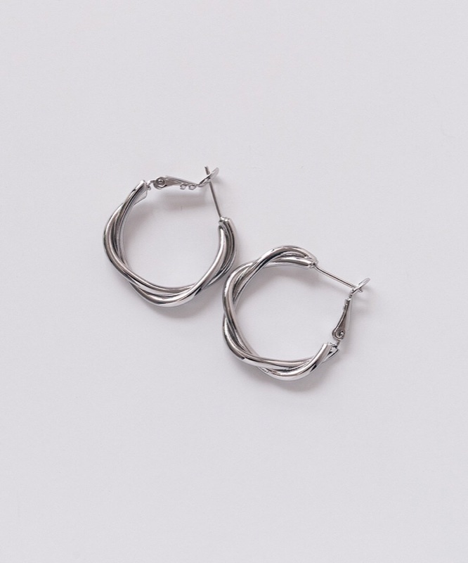 ASMAMA 1pair ツイストピアス