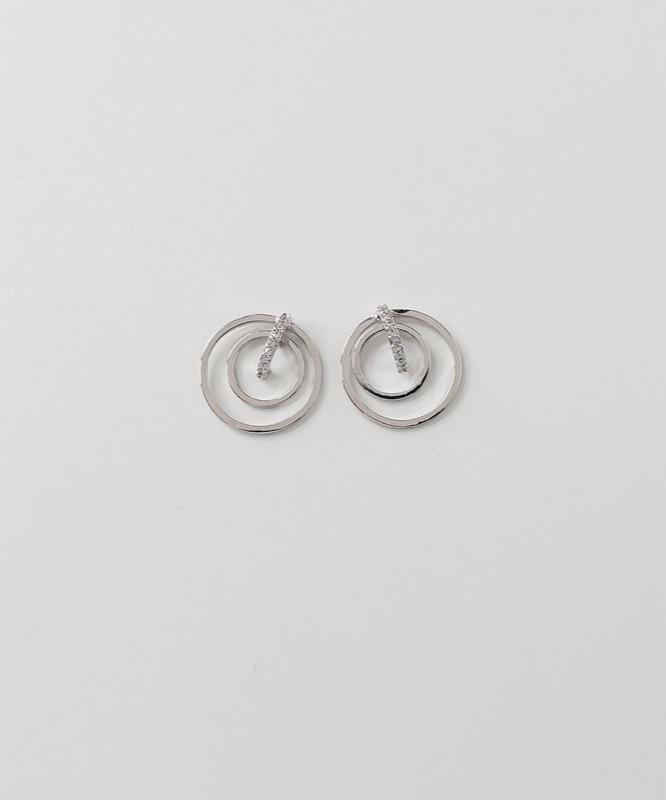 ASMAMA 1set オーバーリング ピアス イヤリング