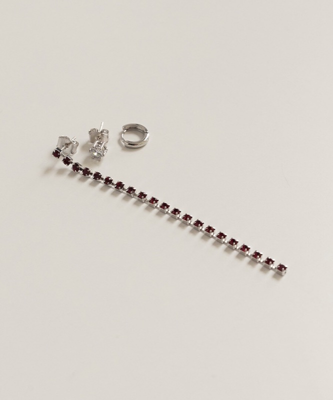 ASMAMA 3set アシンメトリーピアス ルナリース