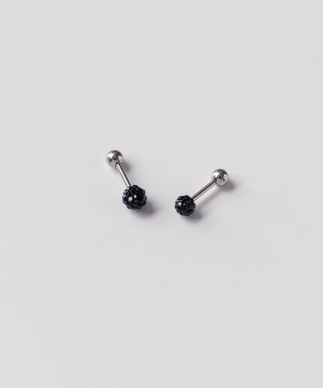 ASMAMA キュービックカラーボールピアス