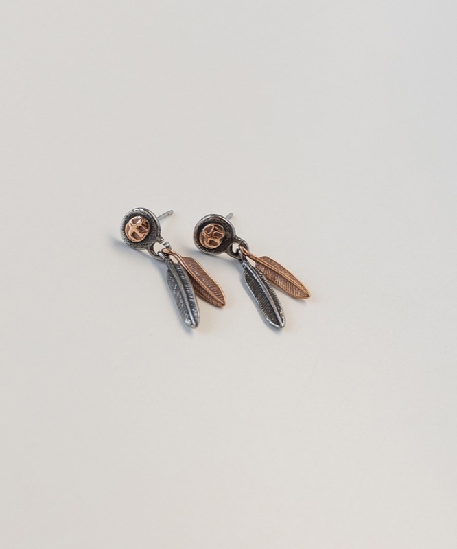 ASMAMA 片耳ピアス レクライヤ ピアス