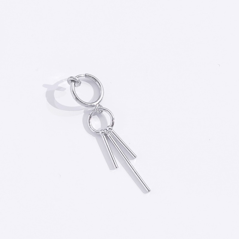 ASMAMA 片耳ピアス シルバーボウピアス