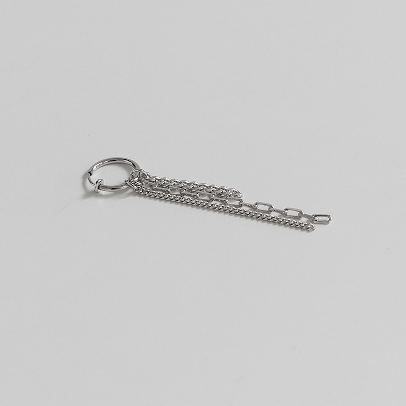 ASMAMA 片耳ピアス テーパーピアス イヤリング