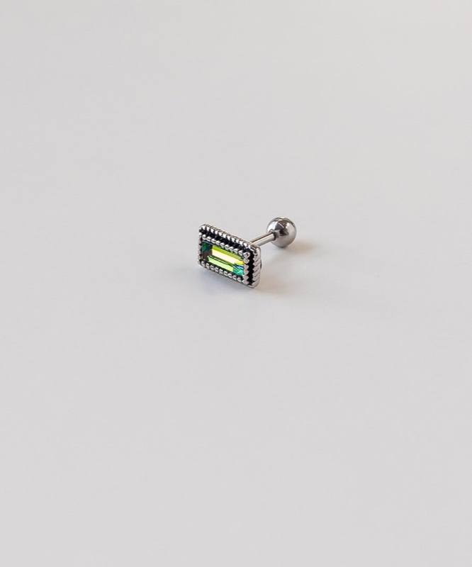 ASMAMA レクタングルピアス ENTEEN