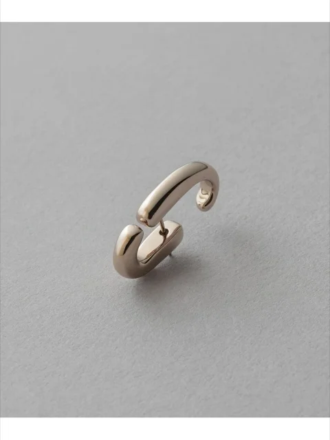 ete bijoux カーブ フローピアス