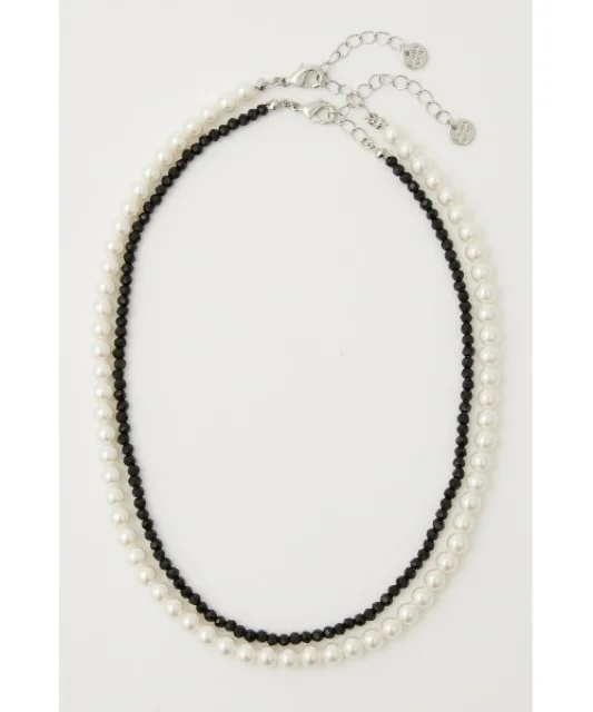 LAGUA GEM FAUX PEARL SET チョーカー