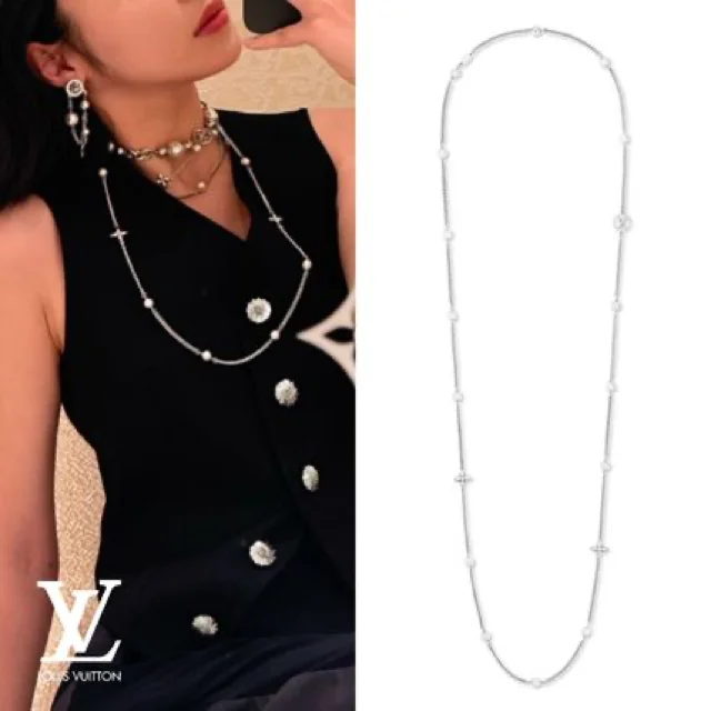 LOUIS VUITTON ロングネックレス・ミッドナイト パール