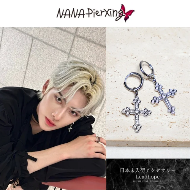 NANA PIERXING キュービッククロス ピアス