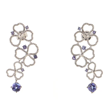 Tiffany & Co. ペーパーフラワー オープン ドロップ ピアス