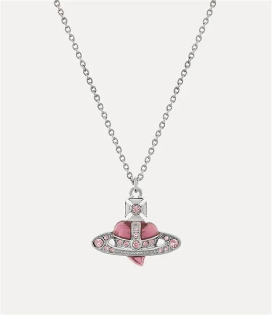 Vivienne Westwood エナメルハート オーブ ロングペンダント
