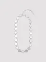 AMBUSH CRYSTAL FLOWER LINK SHORT NECKLACE