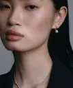 ANGEODOR シルバースティックドロップピアス