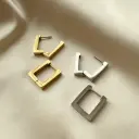 APHROSE APHROSE スクエア・ワンタッチピアス（925シルバー）