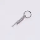 ASMAMA 片耳ピアス イヤリング ボールチェーン ボトムピアス