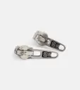 Balenciaga Zip Up XS ピアス（アンティークシルバー）