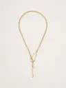BANANA REPUBLIC アブストラクト オーバル ドロップ ネックレス