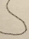 BANANA REPUBLIC ダブルリンクチェーンネックレス（シルバー）