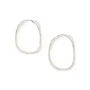 BARJEWELLWRY TWISTED CONTOUR EARRINGS | Silver