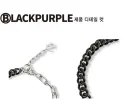BLACKPURPLE Bポイントヴィンテージレスチェーンネックレス ENTEEN