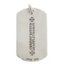 Chrome Hearts 22K DT TNY MAPPLE THORPE メイプルソープクロスドッグタグ チャームネックレストップ
