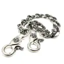 Chrome Hearts 18Kホワイトゴールド ファンシー ウォレットチェーン