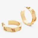 FENDI Gold-colored metal earrings