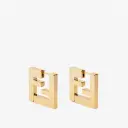 FENDI Rose-gold colored metal earrings