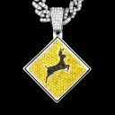 GILA JEWELZ 鹿 ペンダント ネックレス