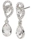 ちゃんみな着用 GIVENCHY Silver-tone crystal earrings