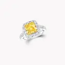GRAFF Radiant Cut Yellow and White Diamond High Jewellery Ring