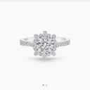 北川景子着用 Harry Winston ウィンストン ブロッサム エンゲージリング