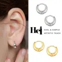Hei ファンスクレセントピアス