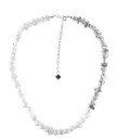 HERGO square clip pearl necklace