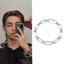 HYERES LOR Silver HL3B98066W9 シルバーチェーンブレスレット