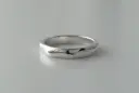 MEMENTO PATTERN. Stone ring 1 - smooth (SILVER)