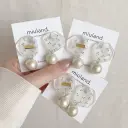 miuland. shampoo flower (clear)【ピアスorイヤリング】