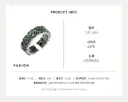 PASION レインボーカラーツインクブリングリング GREENSILVER