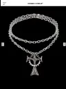 Rosen Kreuz GUILTY CROSS LARGE NECKLACE