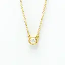Tiffany & Co. バイパス ネックレス プラチナとイエローゴールドにダイヤモンドをセッティング