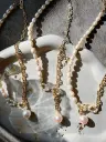 tzumei No.175 Star pearl mix chain necklace