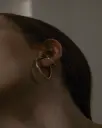 vebet raw big hoop double earcuff (ring) silver