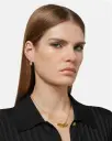 VERSACE ロゴ フープ イヤリング