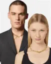 VERSACE スタッド グレカ ネックレス
