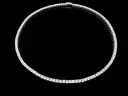 WOOING WOOING Sterling Silver Tennis Necklace