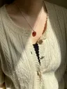 yOungly yOungly カメオ ネックレス（淡水パール・925silver）